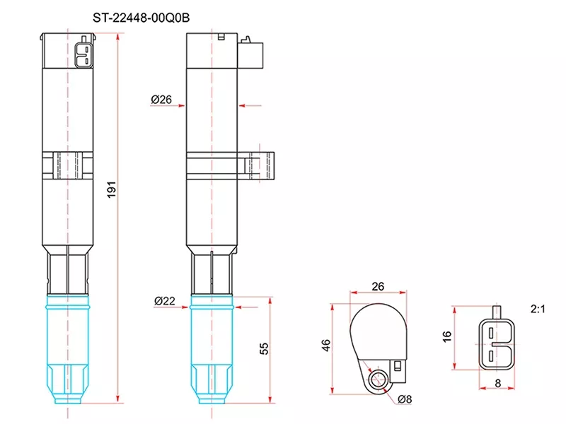 Катушка зажигания NISSAN ALMERA 12 - Артикул ST2244800Q0B - Производитель Sat - Фото, Отзывы, Цены 