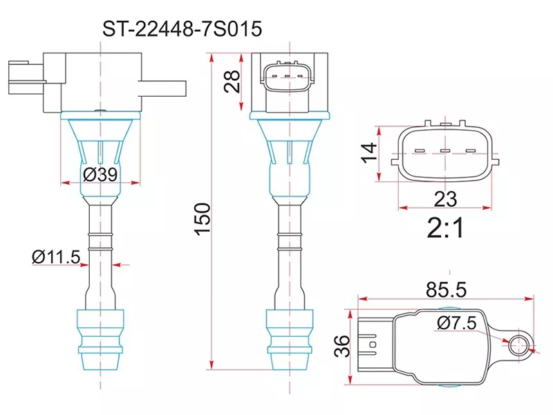 Катушка зажигания NISSAN QX56 JA60/ARMADA TA60/TITAN VK56DE 04-06 - Артикул ST224487S015 - Производитель Sat - Фото, Отзывы, Цены 