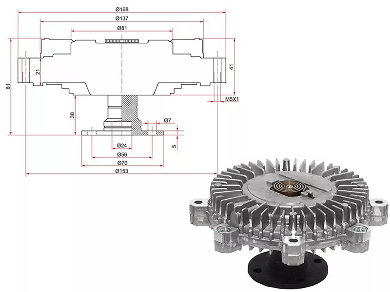 Вискомуфта -ST2523742650 Sat для HYUNDAI H1