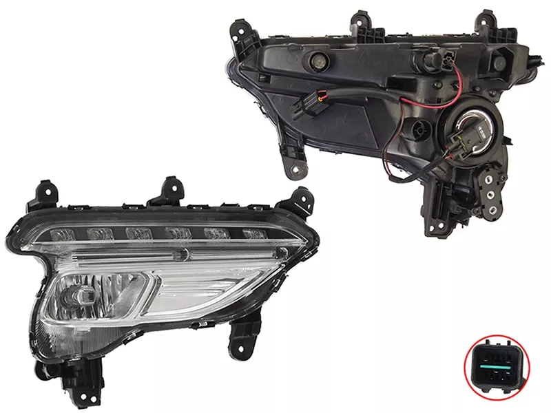 Фара противотуманная (Справа) Hyundai Santa Fe 15-19 - Артикул ST260041 - Производитель Sat - Фото, Отзывы, Цены 