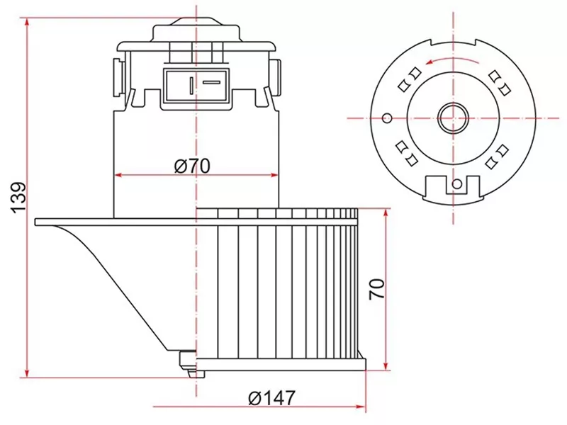 Мотор отопителя салона (Правый руль) Nissan Almera 00-06 / Primera 01-08 - Артикул ST272258H300 - Производитель Sat - Фото, Отзывы, Цены 