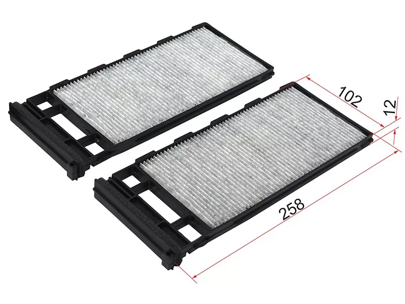 Фильтр салона NISSAN PATROL Y61 97-10 угольный комплект - Артикул ST272747J125U - Производитель Sat - Фото, Отзывы, Цены 