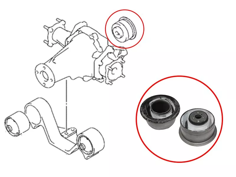 Сайлентблок Suzuki Escudo 05-08 / Grand Vitara 05-16 - Артикул ST2756166J01 - Производитель Sat - Фото, Отзывы, Цены 