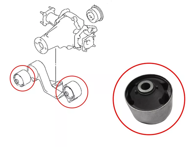 Сайлентблок Suzuki Escudo 05-08 / Grand Vitara 05-16 - Артикул ST2756266J20 - Производитель Sat - Фото, Отзывы, Цены 