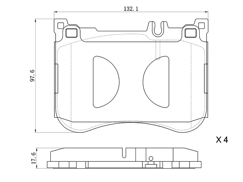 Колодки тормозные (Спереди) Mercedes-Benz S-Class 13-20 - Артикул ST280009 - Производитель Sat - Фото, Отзывы, Цены 