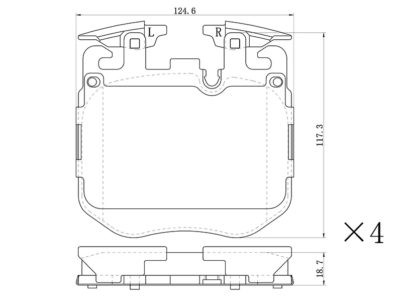 Колодки тормозные (Спереди) BMW 3-Series 18- / 5-Series 16-24 - Артикул ST280010 - Производитель Sat - Фото, Отзывы, Цены 