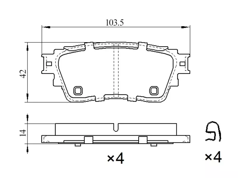 Колодки тормозные (Сзади) Mitsubishi Outlander 02-22 / Eclipse Cross 17-22 - Артикул ST280023 - Производитель Sat - Фото, Отзывы, Цены 