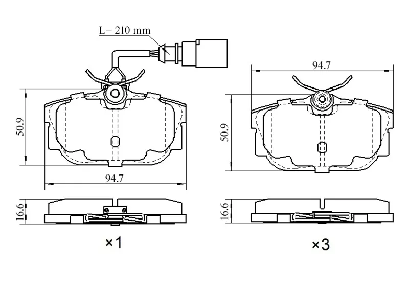 Колодки тормозные (Сзади) Volkswagen Transporter 90-03 - Артикул ST280030 - Производитель Sat - Фото, Отзывы, Цены 