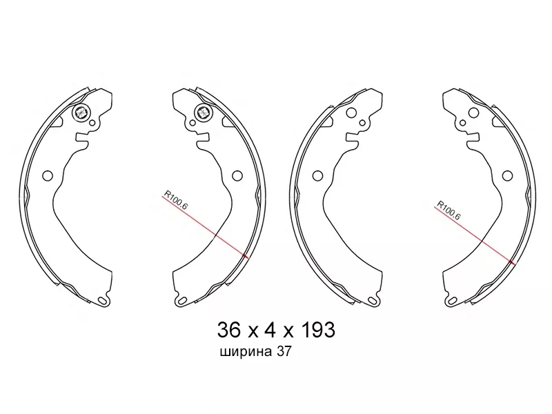 Колодки тормозные барабанные Mitsubishi Lancer 91-01 / Aspire 98-02 - Артикул ST280055 - Производитель Sat - Фото, Отзывы, Цены 