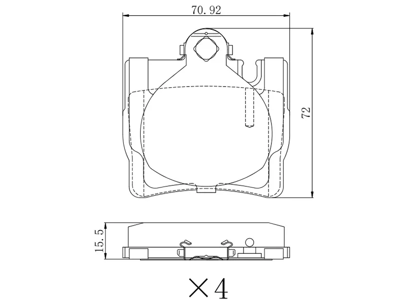 Колодки тормозные (Сзади) Mercedes-Benz C-Class 97-04 / S-Class 98-05 / CL-Class 99-06 - Артикул ST280064 - Производитель Sat - Фото, Отзывы, Цены 
