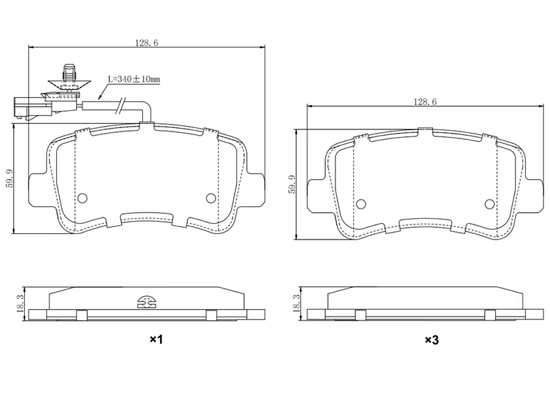 Колодки тормозные (Сзади) Nissan AD 06-16 / Renault Master 10 - Артикул ST280085 - Производитель Sat - Фото, Отзывы, Цены 