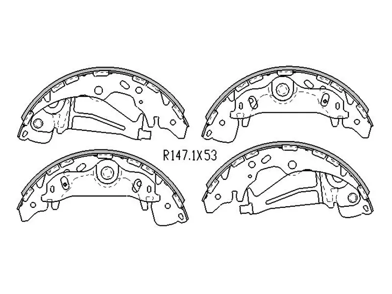 Колодки тормозные барабанные Hyundai H1 97-15 / Starex 97-13 - Артикул ST280193 - Производитель Sat - Фото, Отзывы, Цены 