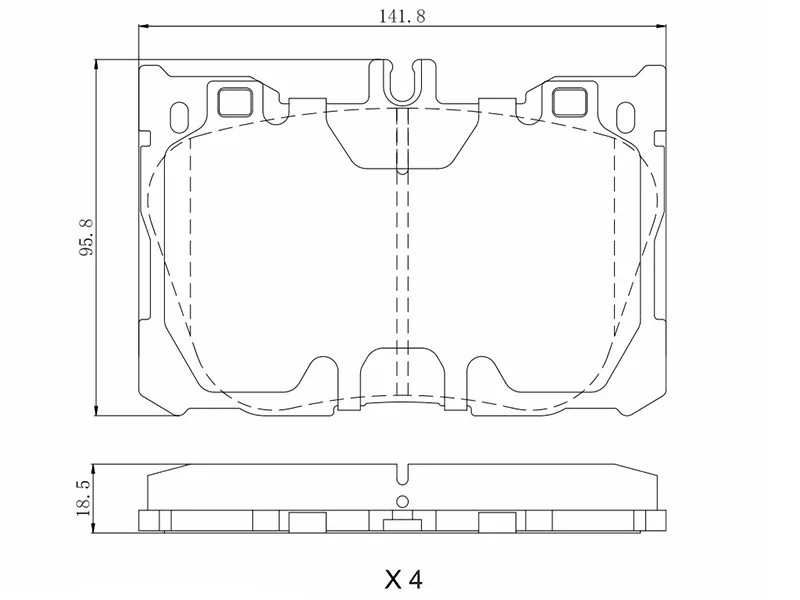 Колодки тормозные (Спереди) Mercedes-Benz C-Class 13-21 / E-Class 16-20 / CLS-Class 17-21 - Артикул ST280207 - Производитель Sat - Фото, Отзывы, Цены 