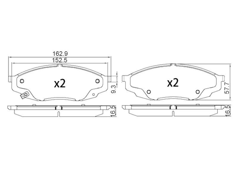 Колодки тормозные (Спереди) Changan UNI-K 20 - Артикул ST280213 - Производитель Sat - Фото, Отзывы, Цены 