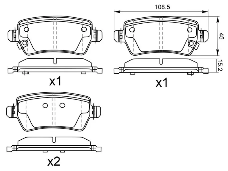 Колодки тормозные (Сзади) Geely Coolray 23- / Chery Arrizo 8 22 - Артикул ST280217 - Производитель Sat - Фото, Отзывы, Цены 