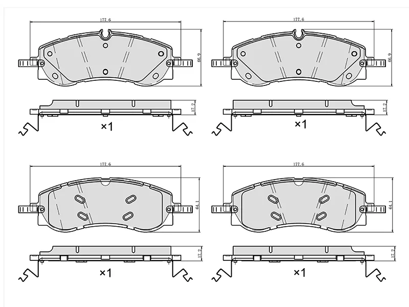 Колодки тормозные (Спереди) Li L6 24- / L7 22 - Артикул ST280223 - Производитель Sat - Фото, Отзывы, Цены 