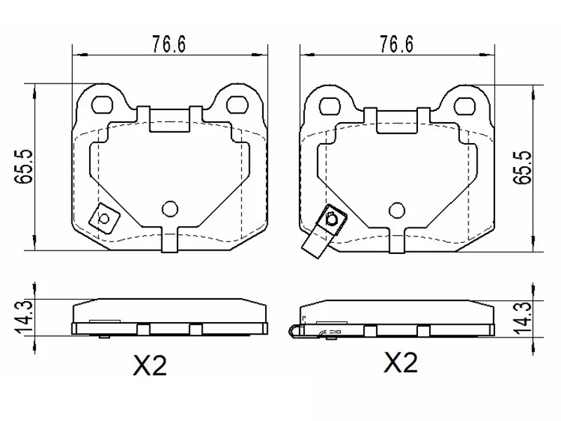 Колодки тормозные (Сзади) Subaru Impreza 00-05 / Legacy 98-09 - Артикул ST280231 - Производитель Sat - Фото, Отзывы, Цены 