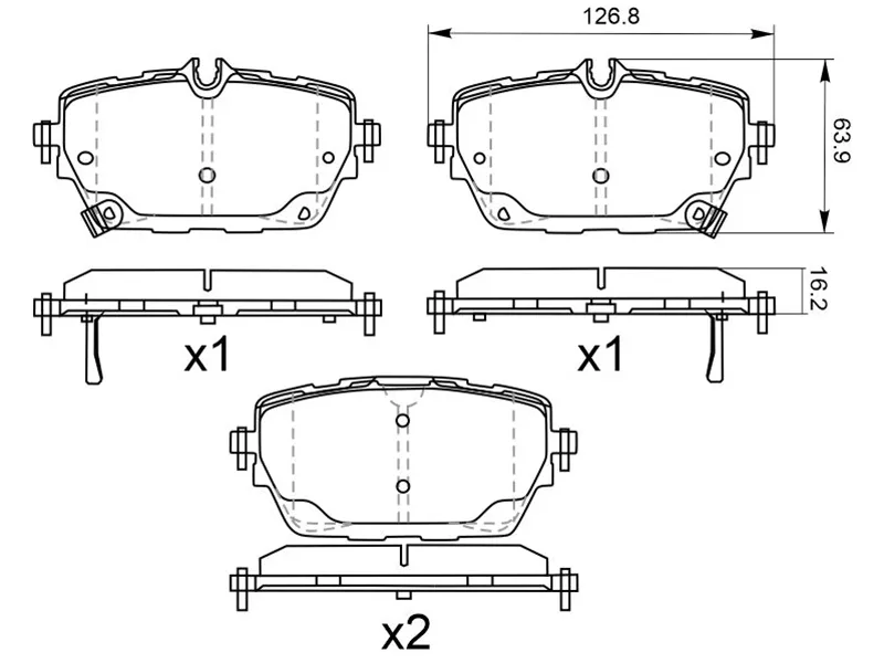 Колодки тормозные (Сзади) Li L6 24- / L7 22 - Артикул ST280234 - Производитель Sat - Фото, Отзывы, Цены 