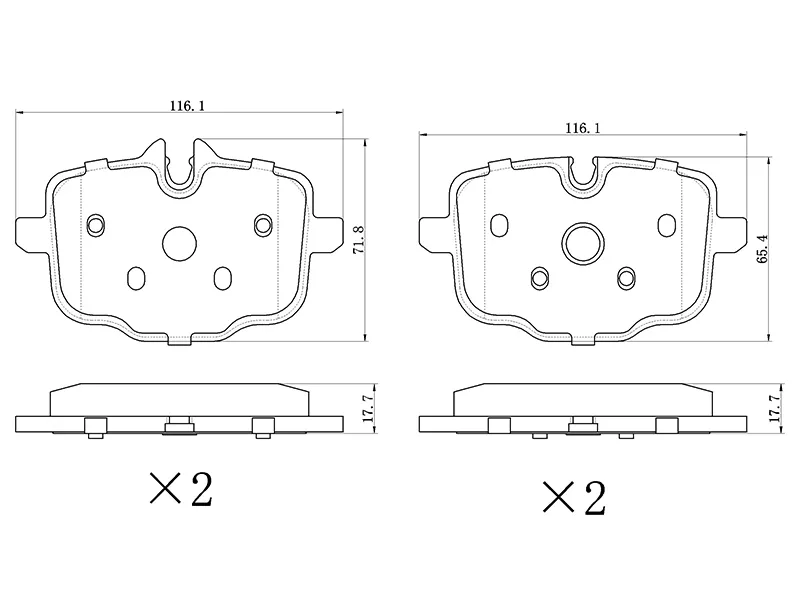 Колодки тормозные (Сзади) BMW 3-Series 18-22 / 5-Series 16-24 - Артикул ST280241 - Производитель Sat - Фото, Отзывы, Цены 
