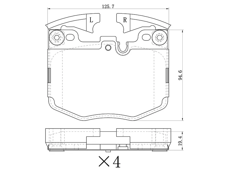 Колодки тормозные (Спереди) BMW 3-Series 18-22 / 5-Series 16-24 - Артикул ST280242 - Производитель Sat - Фото, Отзывы, Цены 