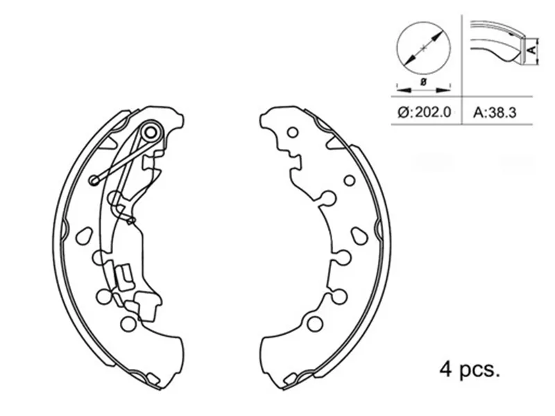 Колодки тормозные барабанные Opel Corsa 06-14 - Артикул ST280248 - Производитель Sat - Фото, Отзывы, Цены 