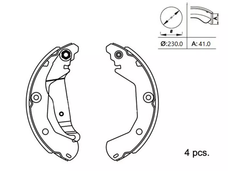 Колодки тормозные барабанные Chevrolet Aveo 11-15 - Артикул ST280250 - Производитель Sat - Фото, Отзывы, Цены 
