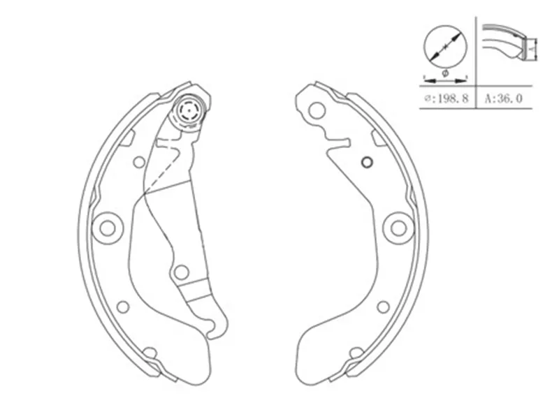 Колодки тормозные барабанные Chevrolet Aveo 11- / Cobalt 13 - Артикул ST280260 - Производитель Sat - Фото, Отзывы, Цены 