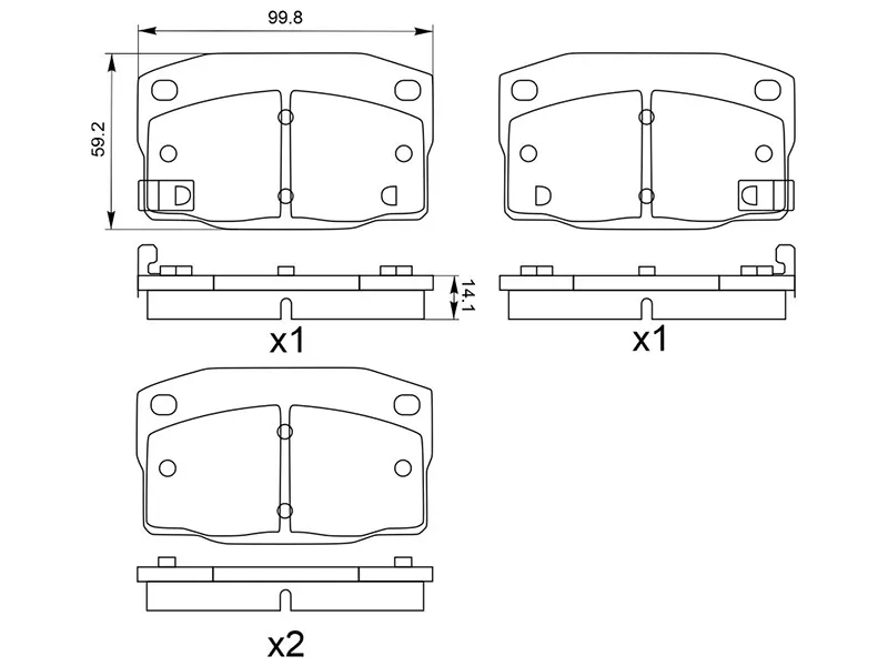 Колодки тормозные (Спереди) Daewoo Nexia 94-08 / Opel Vectra 88-95 - Артикул ST280271 - Производитель Sat - Фото, Отзывы, Цены 