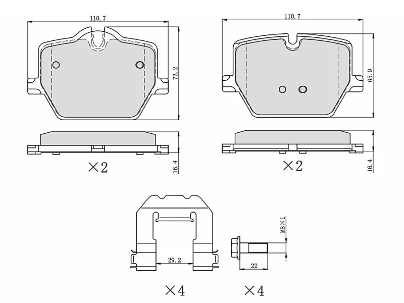 Колодки тормозные (Сзади) BMW 3-Series 18-22 - Артикул ST280285 - Производитель Sat - Фото, Отзывы, Цены 