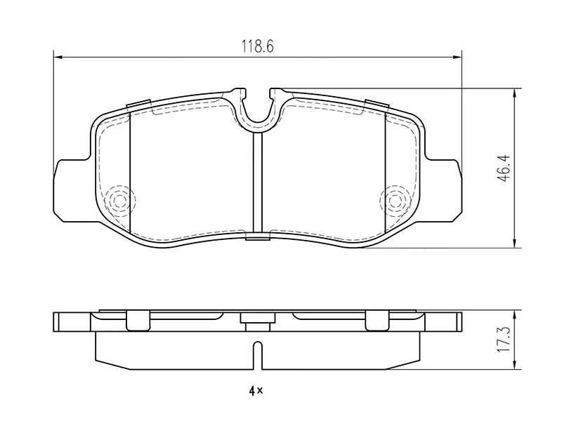Колодки тормозные (Сзади) Mercedes-Benz V-Class 14-23 / Vito 14-20 - Артикул ST280291 - Производитель Sat - Фото, Отзывы, Цены 