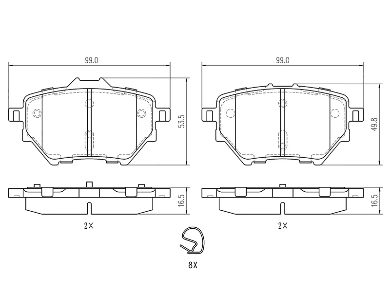 Колодки тормозные (Сзади) Citroen Berlingo 18- / C4 Picasso 14-18 - Артикул ST280306 - Производитель Sat - Фото, Отзывы, Цены 