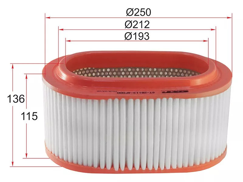 Фильтр воздушный HYUNDAI PORTER/H100 2,5 04 - Артикул ST281134F000 - Производитель Sat - Фото, Отзывы, Цены 