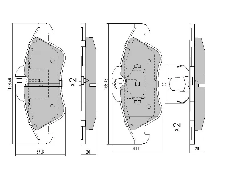Колодки тормозные передние -ST2D0698151 Sat для MERCEDES SPRINTER