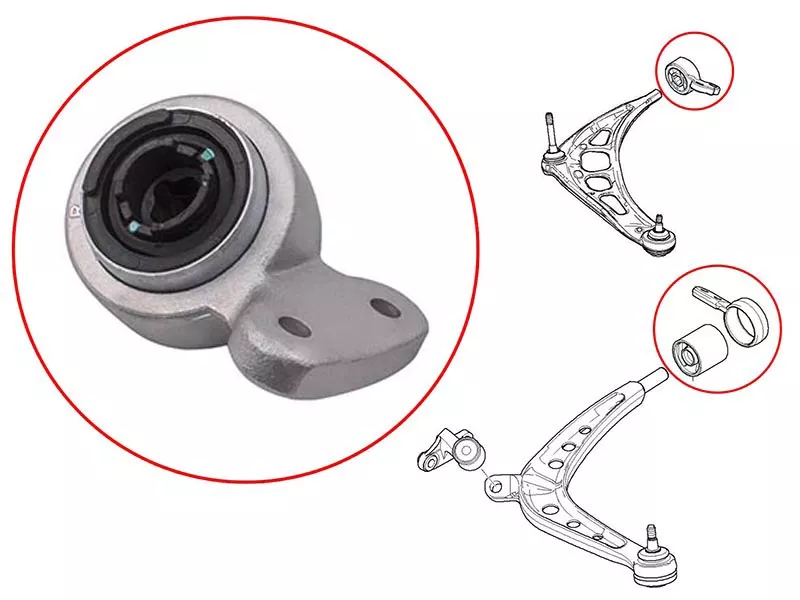 Сайлентблок BMW 3-Series 98-06 / Z4 02-08 (Слева) - Артикул ST31126783376 - Производитель Sat - Фото, Отзывы, Цены 