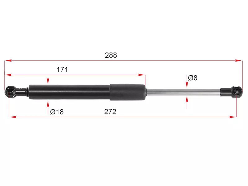 Амортизатор крышки багажника -ST31278321 Sat для VOLVO S60