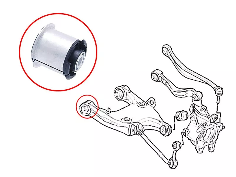 Сайлентблок рычага BMW 5-Series 09-17 / 6-Series 11-18 - Артикул ST33326784352B - Производитель Sat - Фото, Отзывы, Цены 