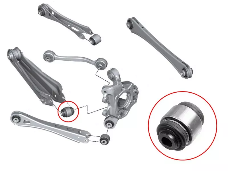 Сайлентблок цапфы BMW X3 10-17 / X4 14-18 - Артикул ST33326790493 - Производитель Sat - Фото, Отзывы, Цены 