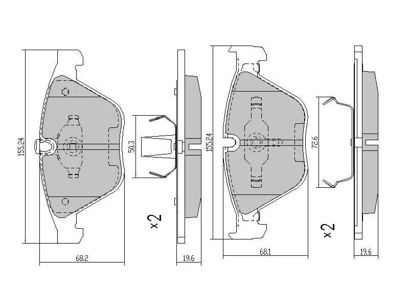Колодки тормозные (Спереди) BMW 3-Series 05-14 / 5-Series 03-10 / X1 09-15 - Артикул ST34116794917 - Производитель Sat - Фото, Отзывы, Цены 