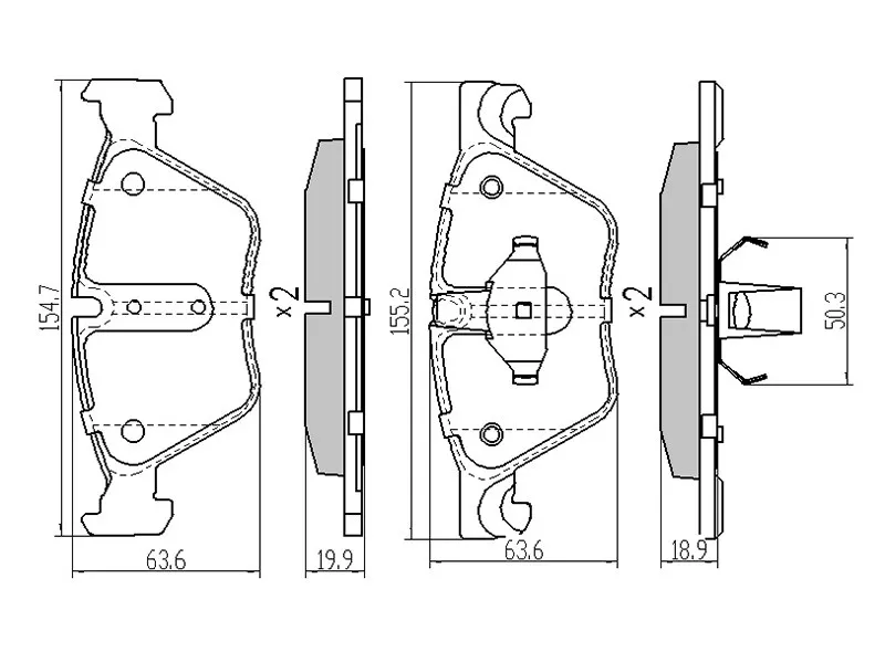 Колодки тормозные (Спереди) BMW 5-Series 09-17 - Артикул ST34116858047 - Производитель Sat - Фото, Отзывы, Цены 