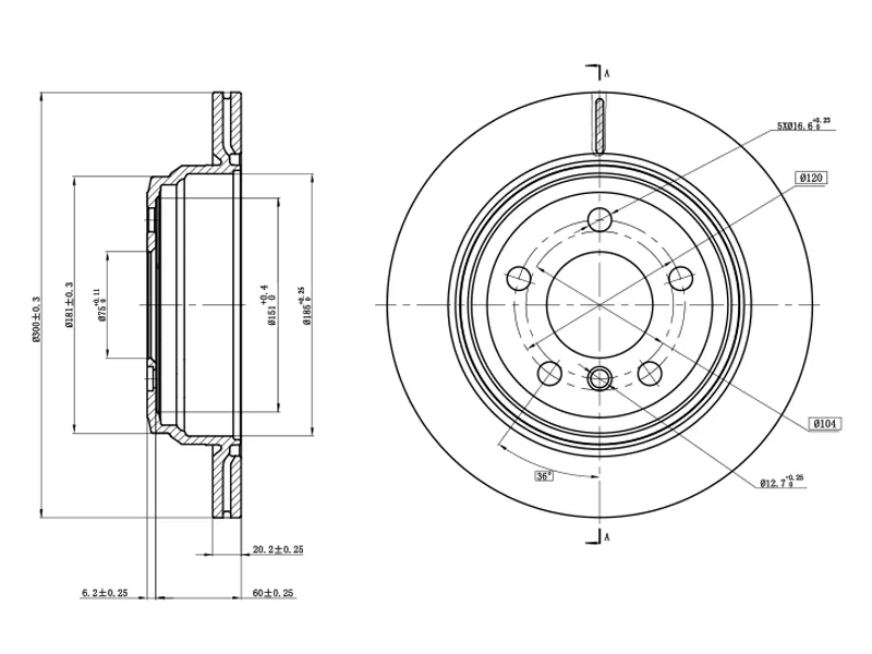 Диск тормозной (Сзади) BMW 3-Series 11- / 3-Series Gran Turismo 13-20 - Артикул ST34216864900 - Производитель Sat - Фото, Отзывы, Цены 
