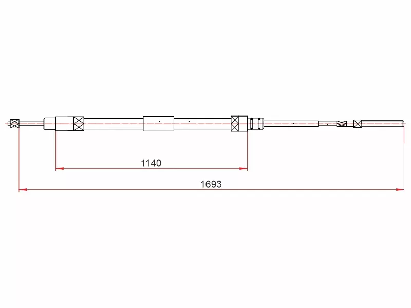 Трос ручного тормоза BMW 3 E46 97-05 LH - Артикул ST34411165021 - Производитель Sat - Фото, Отзывы, Цены 