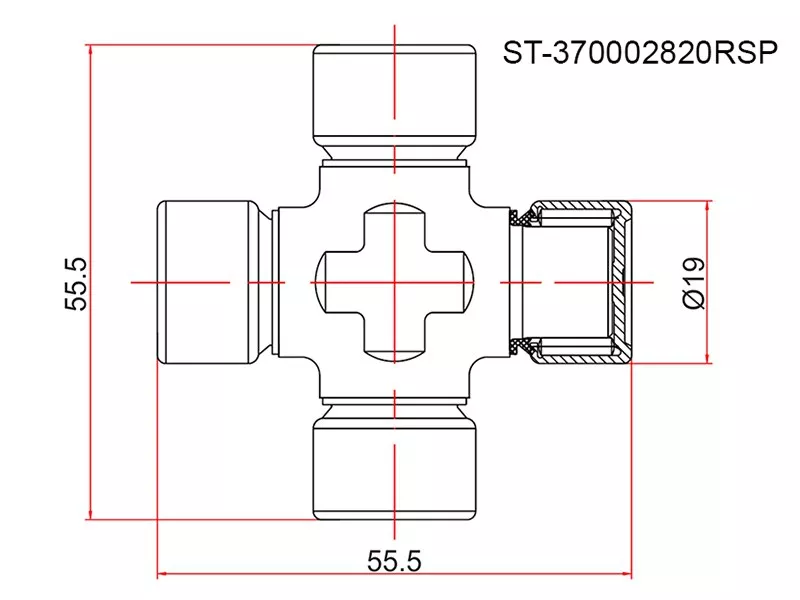 Крестовина RENAULT DUSTER 11 - Артикул ST370002820RSP - Производитель Sat - Фото, Отзывы, Цены 