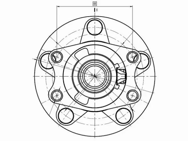 Ступичный узел задн. MMC ASX/LANCER/OUTLANDER/RVR 4WD 07 - Артикул ST3785A009 - Производитель Sat - Фото, Отзывы, Цены 