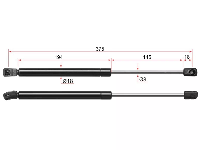 Амортизатор крышки багажника Volkswagen Passat 05-11 (Справа=Слева) - Артикул ST3C5827550B - Производитель Sat - Фото, Отзывы, Цены 