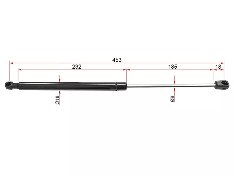 Амортизатор крышки багажника Volkswagen Passat 05-11 (Справа=Слева) - Артикул ST3C9827550A - Производитель Sat - Фото, Отзывы, Цены 