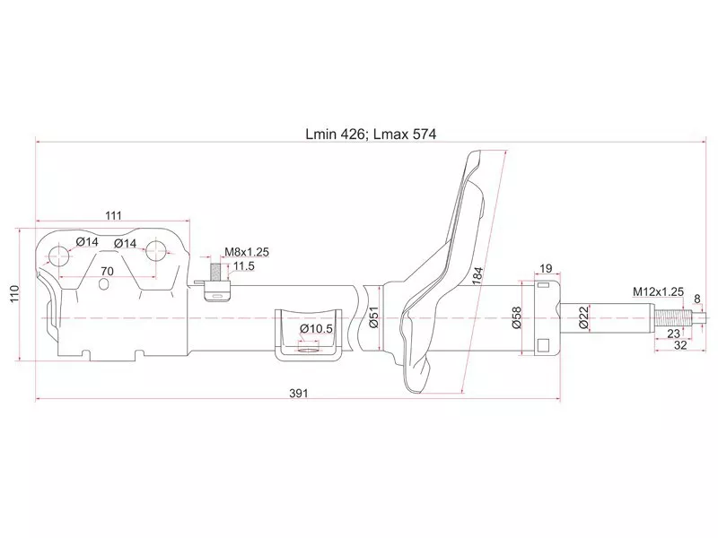 Стойка передняя Mitsubishi ASX 10- / L200 07-16 - Артикул ST4060A173 - Производитель Sat - Фото, Отзывы, Цены 