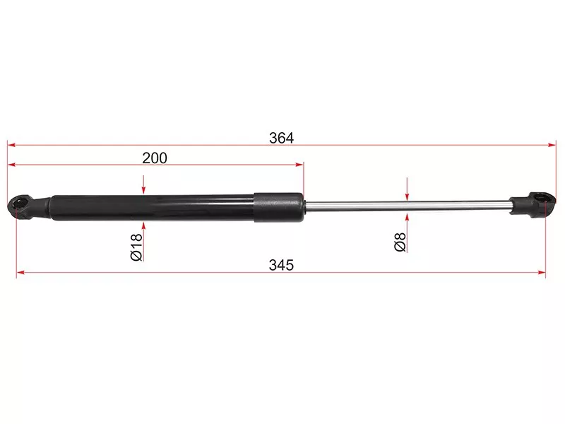 Амортизатор капота BMW X1 09-15 (Справа=Слева) - Артикул ST41612990344 - Производитель Sat - Фото, Отзывы, Цены 