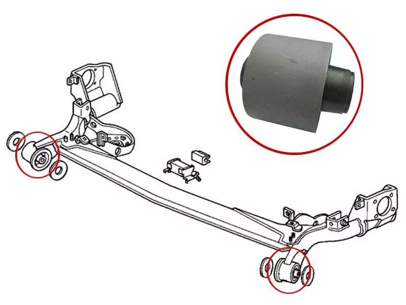 Сайлентблок балки Honda Fit 01-07 - Артикул ST42100SAA020B - Производитель Sat - Фото, Отзывы, Цены 