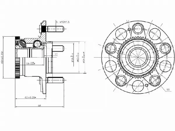 Ступичный узел задн. HONDA ACCORD/LEGEND/ODYSSEY 01 - Артикул ST42200SZ3951 - Производитель Sat - Фото, Отзывы, Цены 