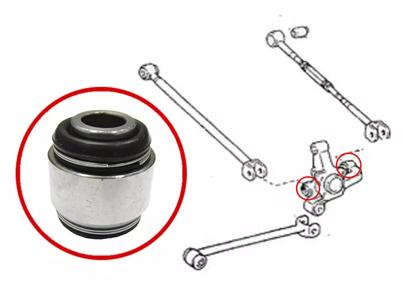 Сайлентблок цапфы Lexus RX 97-09 / Toyota Avensis 97-03 - Артикул ST4221020010 - Производитель Sat - Фото, Отзывы, Цены 